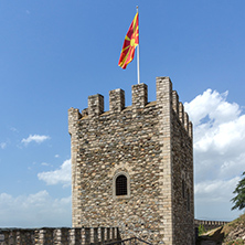 SKOPJE, REPUBLIC OF MACEDONIA - 13 MAY 2017: Skopje fortress (Kale fortress) in the Old Town, Republic of Macedonia