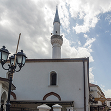SKOPJE, REPUBLIC OF MACEDONIA - 13 MAY 2017: Typical street in old town of city of Skopje, Republic of Macedonia
