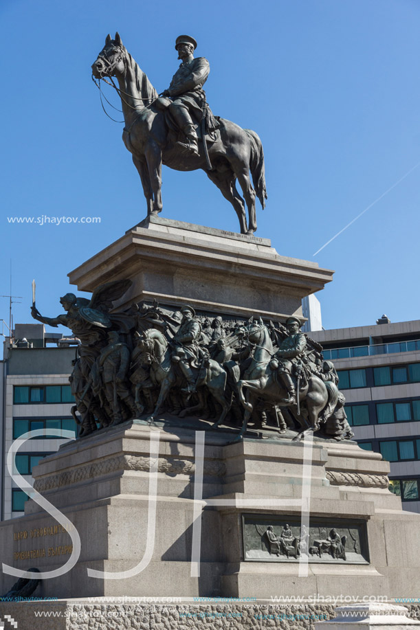 SOFIA, BULGARIA - APRIL 1, 2017: Monument to the Tsar Liberator in Sofia, Bulgaria