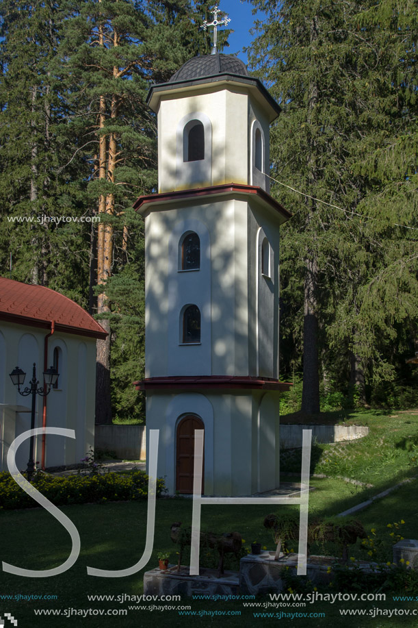 PANICHISHTE, BULGARIA - AUGUST 13, 2013: Orthodox church in Panichishte resort in Rila Mountain, Bulgaria