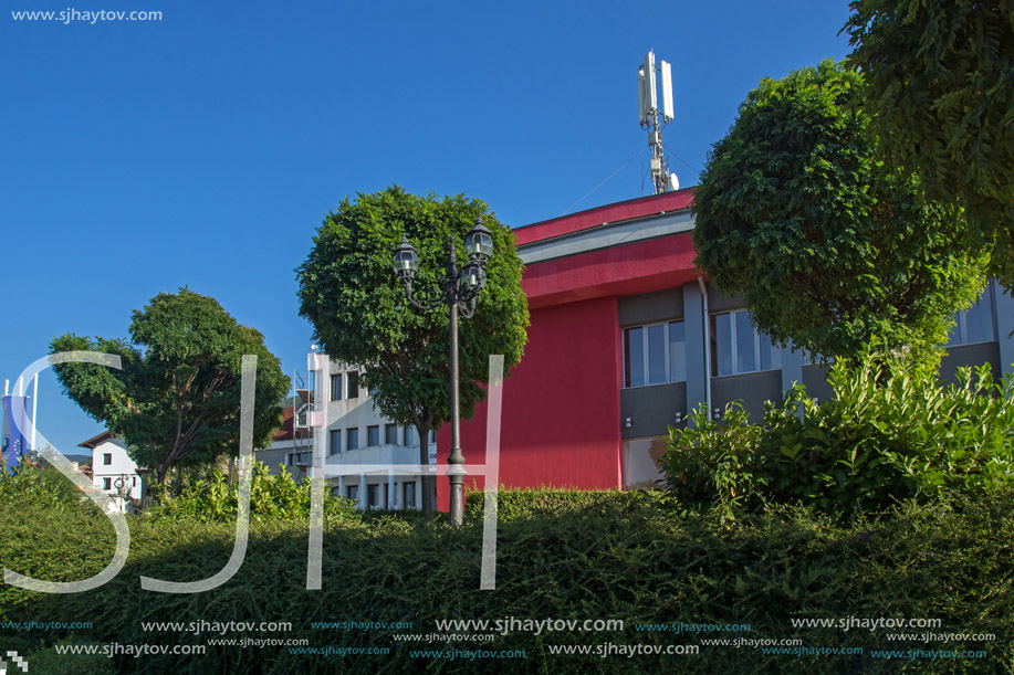 SAPAREVA BANYA, BULGARIA- AUGUST 13, 2013: Center of Spa Resort of Sapareva Banya, Bulgaria