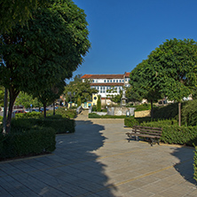 SAPAREVA BANYA, BULGARIA- AUGUST 13, 2013: Center of Spa Resort of Sapareva Banya, Bulgaria