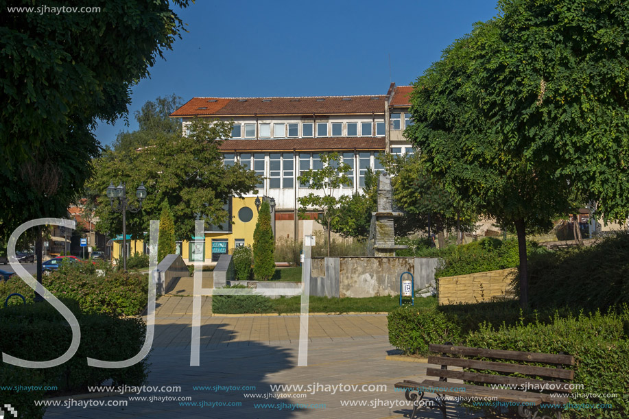 SAPAREVA BANYA, BULGARIA- AUGUST 13, 2013: Center of Spa Resort of Sapareva Banya, Bulgaria