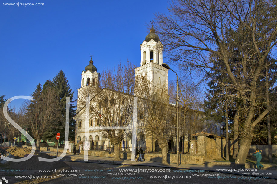 PANAGYURISHTE, BULGARIA - DECEMBER 13, 2013: St. George Church in Historical town of Panagyurishte, Pazardzhik Region, Bulgaria