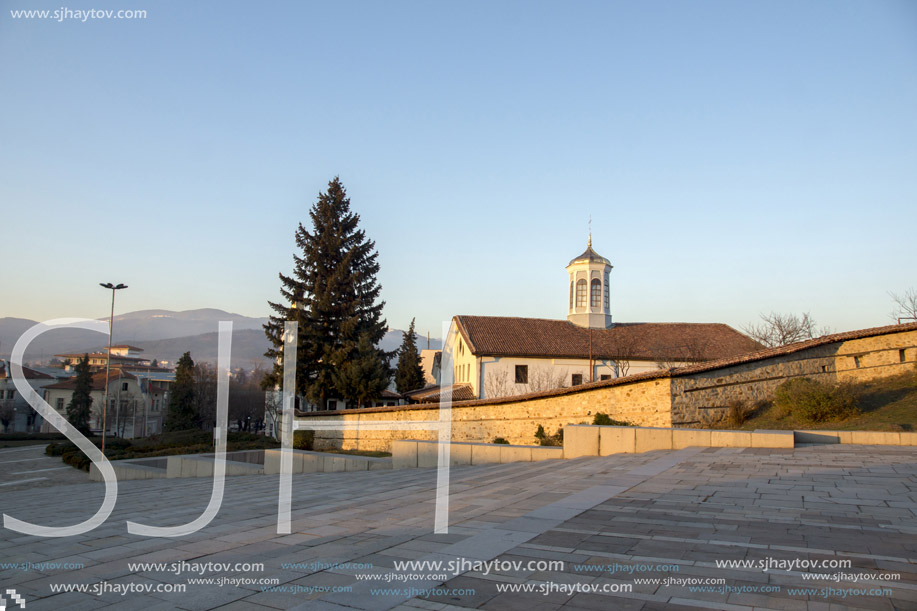 PANAGYURISHTE, BULGARIA - DECEMBER 13, 2013: Church Of The Blessed Virgin Mary in Historical town of Panagyurishte, Pazardzhik Region, Bulgaria