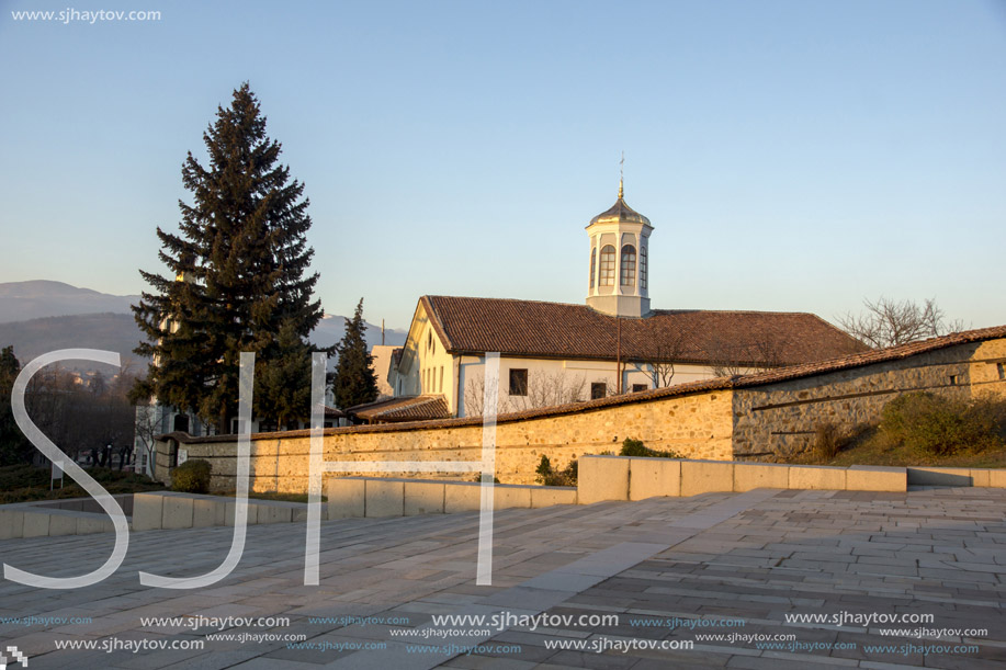 PANAGYURISHTE, BULGARIA - DECEMBER 13, 2013: Church Of The Blessed Virgin Mary in Historical town of Panagyurishte, Pazardzhik Region, Bulgaria