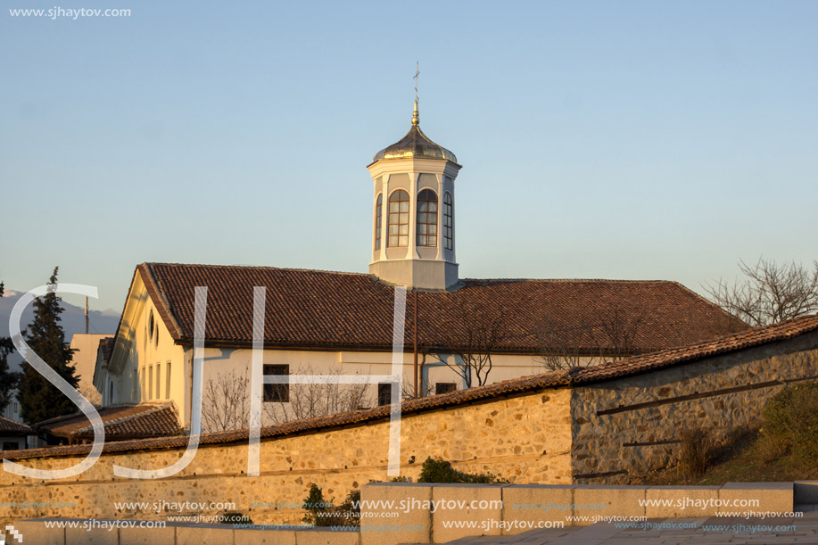 PANAGYURISHTE, BULGARIA - DECEMBER 13, 2013: Church Of The Blessed Virgin Mary in Historical town of Panagyurishte, Pazardzhik Region, Bulgaria