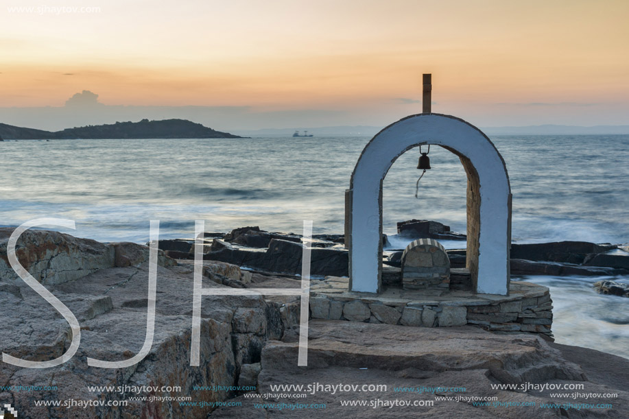 Iconostasis St. Peter and St. Nicholas at coastline of village of Chernomorets, Burgas Region, Bulgaria