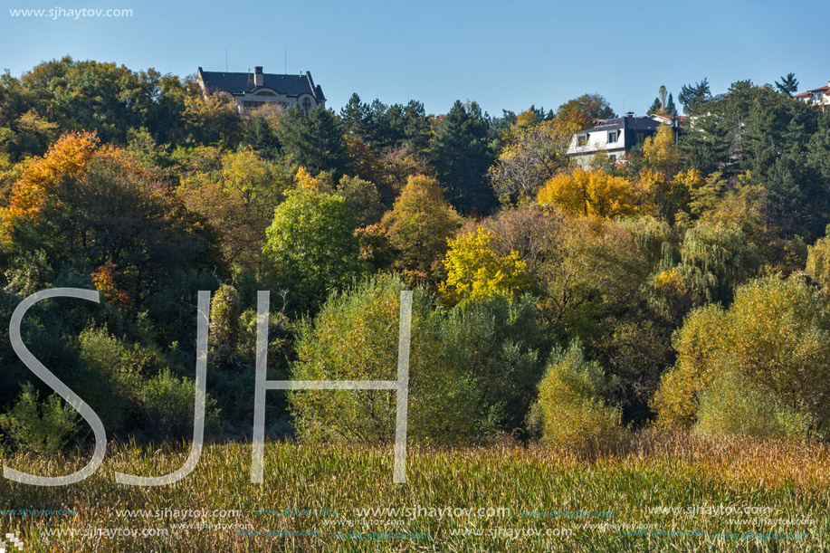 Autumn of Pancharevo lake, Sofia city Region, Bulgaria