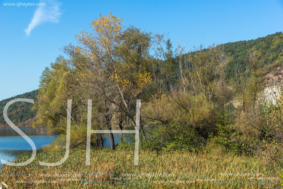 Autumn of Pancharevo lake, Sofia city Region, Bulgaria