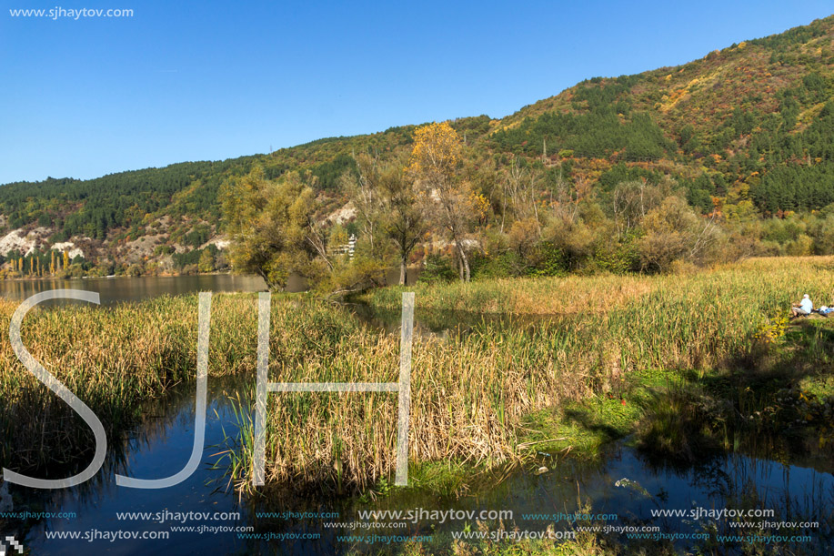 Autumn of Pancharevo lake, Sofia city Region, Bulgaria