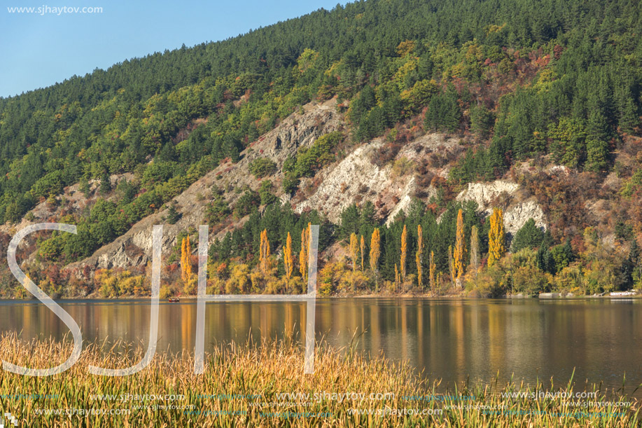 Autumn of Pancharevo lake, Sofia city Region, Bulgaria