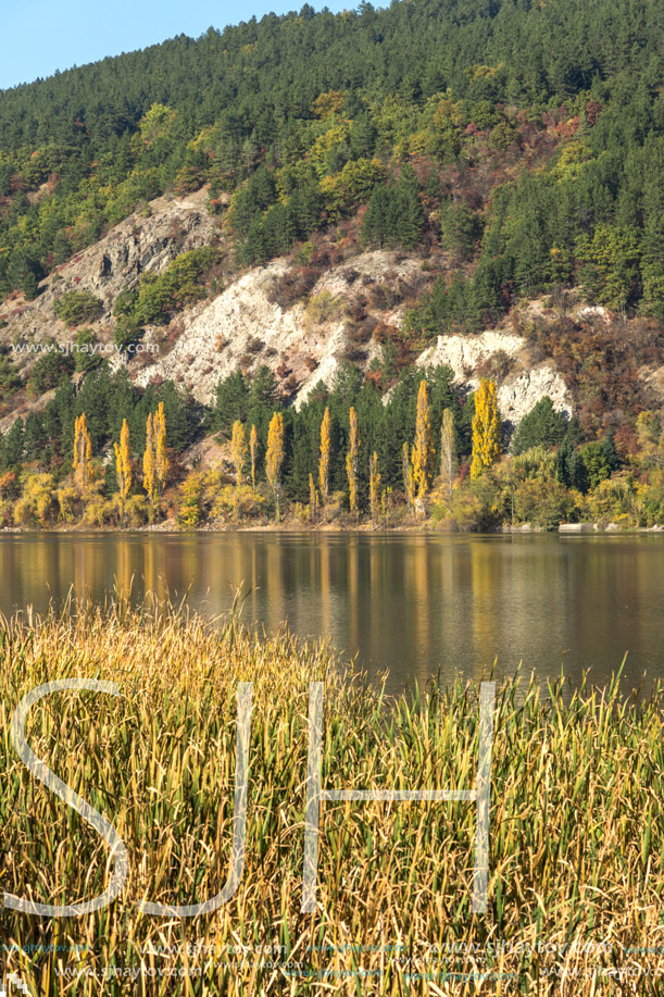 Autumn of Pancharevo lake, Sofia city Region, Bulgaria