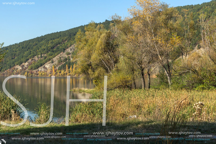 Autumn of Pancharevo lake, Sofia city Region, Bulgaria