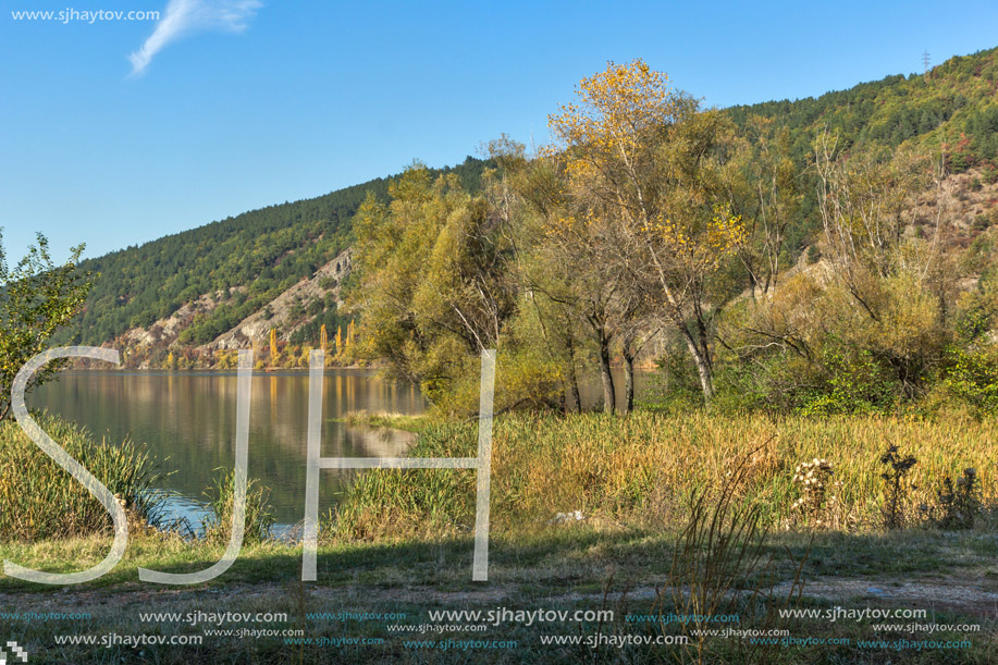 Autumn of Pancharevo lake, Sofia city Region, Bulgaria