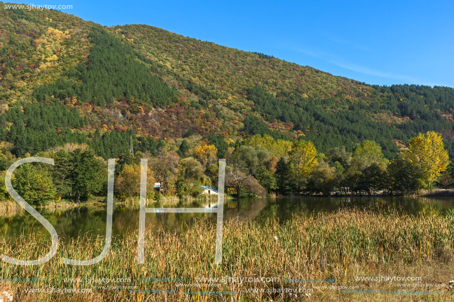 Autumn of Pancharevo lake, Sofia city Region, Bulgaria