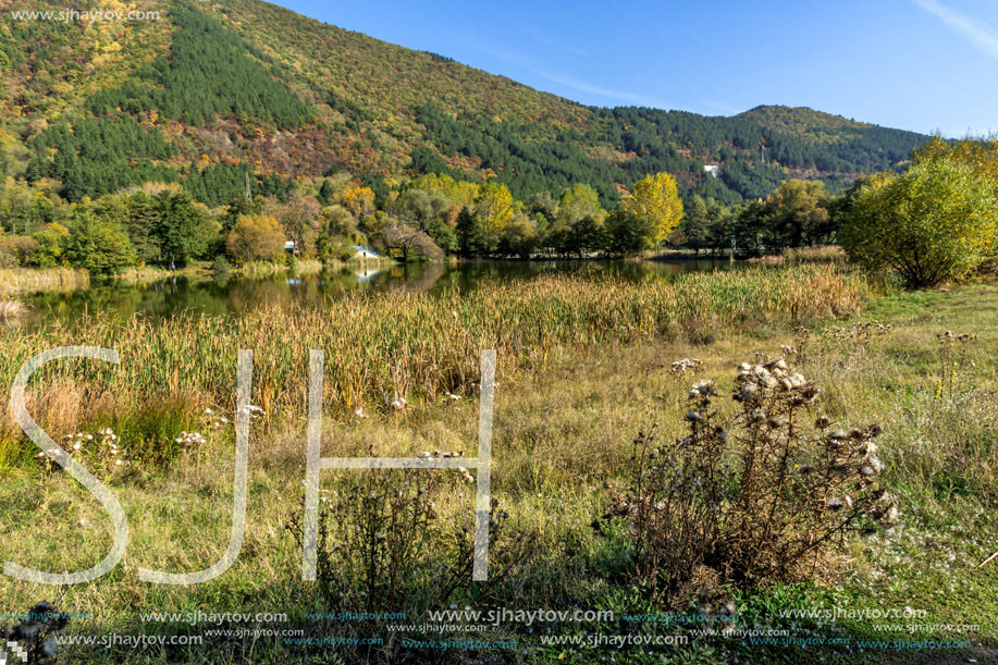 Autumn of Pancharevo lake, Sofia city Region, Bulgaria