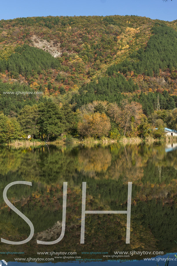 Autumn of Pancharevo lake, Sofia city Region, Bulgaria