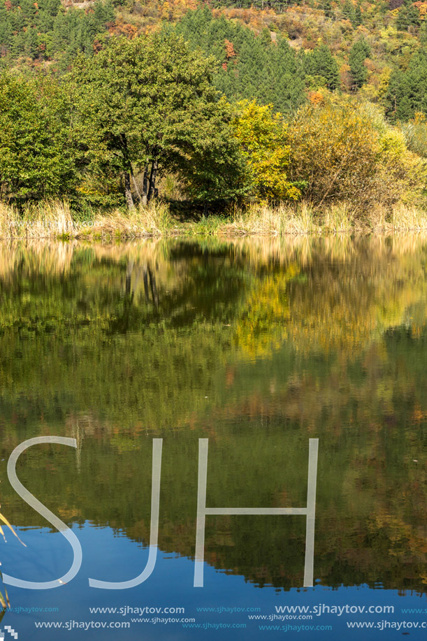 Autumn of Pancharevo lake, Sofia city Region, Bulgaria