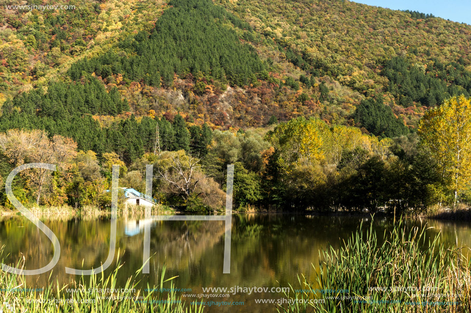 Autumn of Pancharevo lake, Sofia city Region, Bulgaria