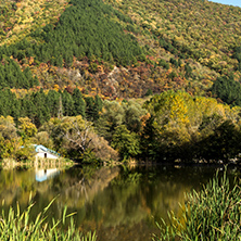 Autumn of Pancharevo lake, Sofia city Region, Bulgaria