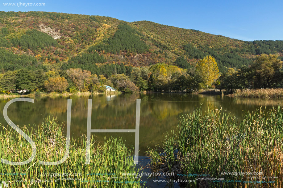 Autumn of Pancharevo lake, Sofia city Region, Bulgaria