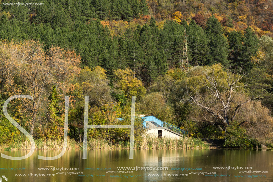 Autumn of Pancharevo lake, Sofia city Region, Bulgaria