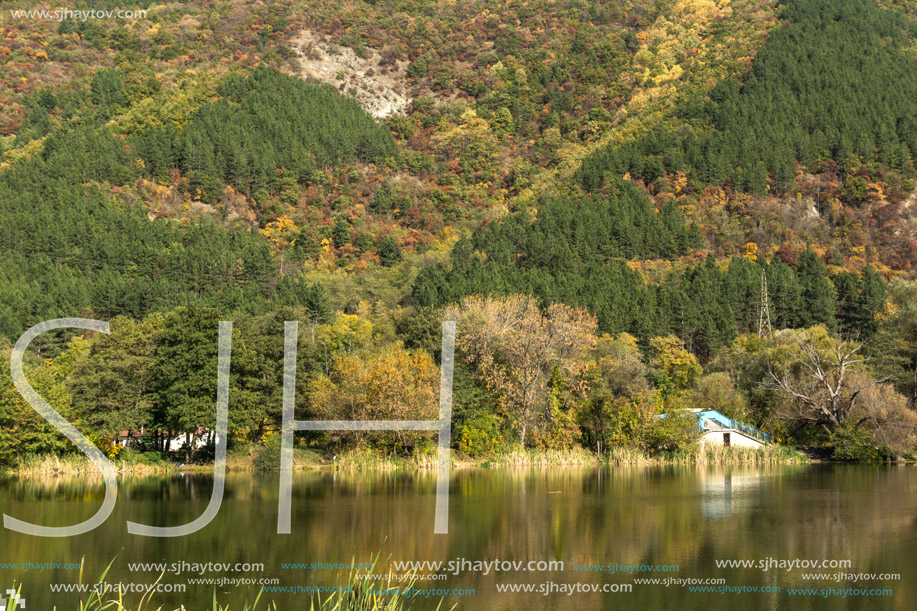 Autumn of Pancharevo lake, Sofia city Region, Bulgaria