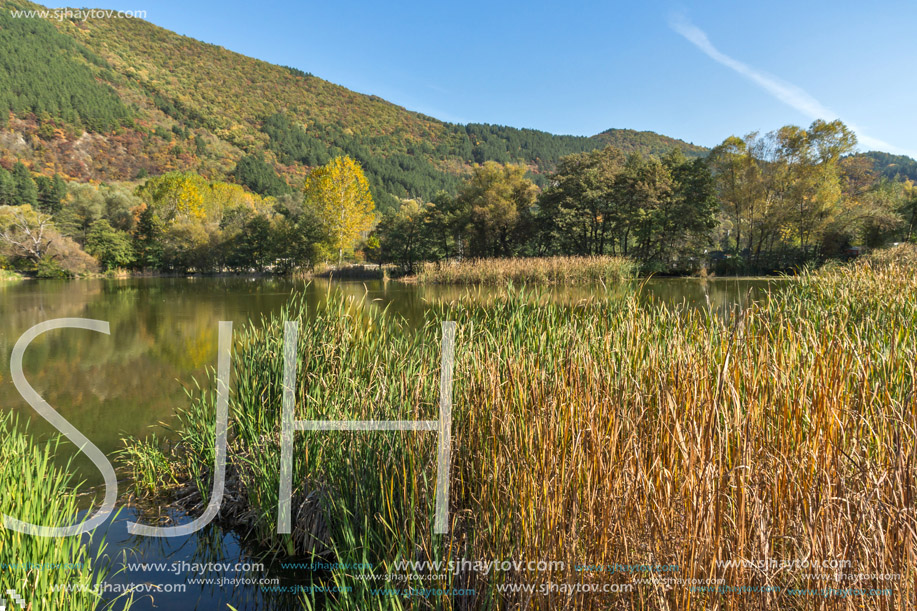 Autumn of Pancharevo lake, Sofia city Region, Bulgaria