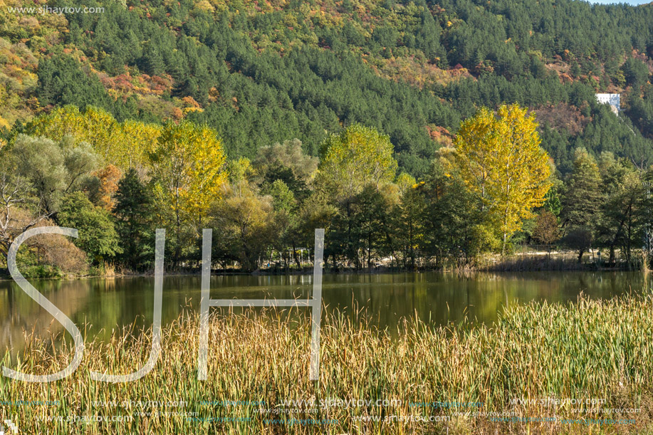 Autumn of Pancharevo lake, Sofia city Region, Bulgaria