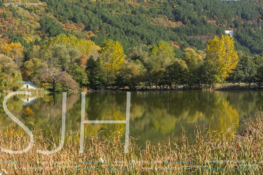 Autumn of Pancharevo lake, Sofia city Region, Bulgaria