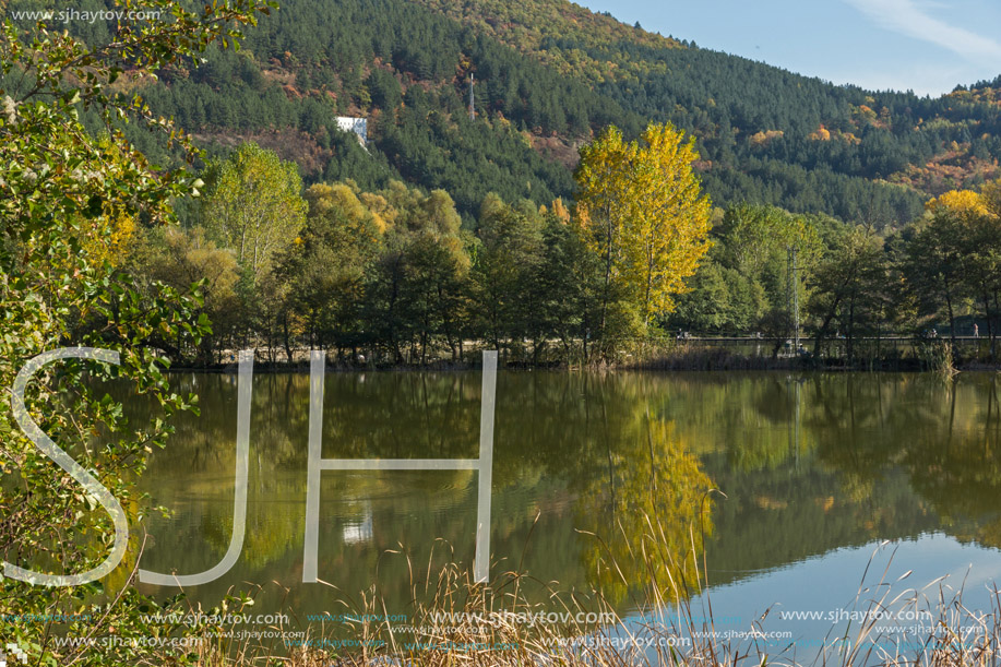 Autumn of Pancharevo lake, Sofia city Region, Bulgaria