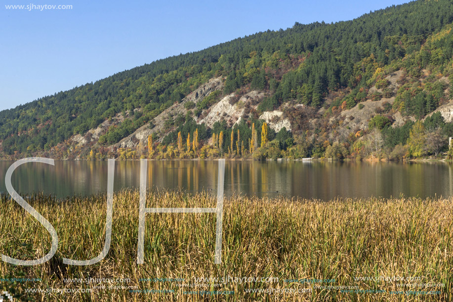 Autumn of Pancharevo lake, Sofia city Region, Bulgaria