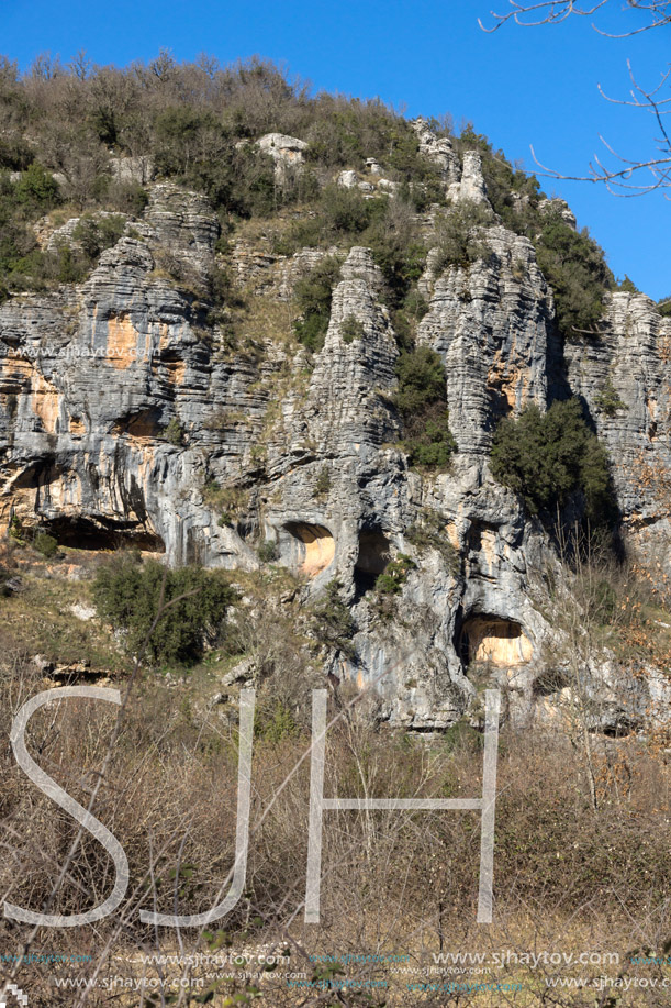 Amazing landscape of Vikos gorge and Pindus Mountains, Zagori, Epirus, Greece