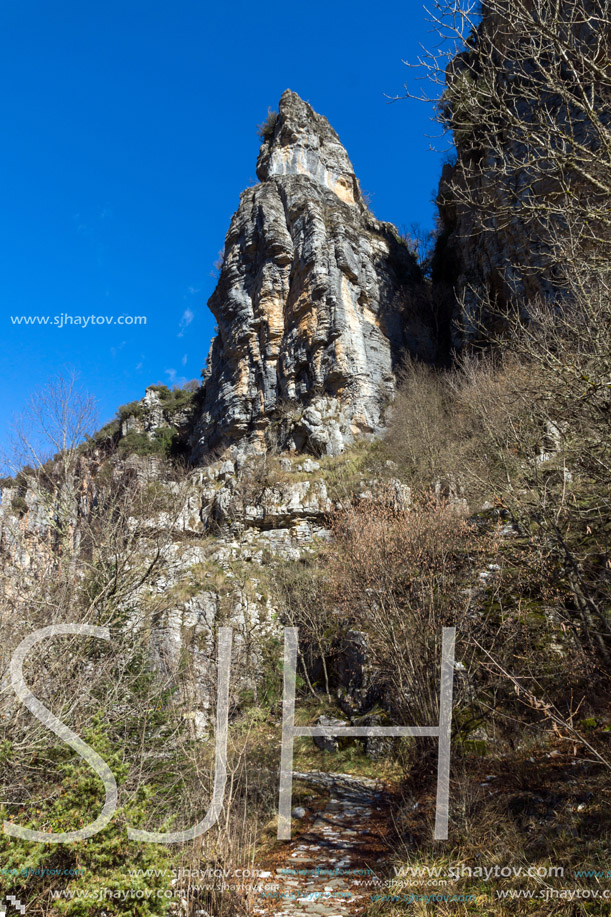 Amazing landscape of Vikos gorge and Pindus Mountains, Zagori, Epirus, Greece