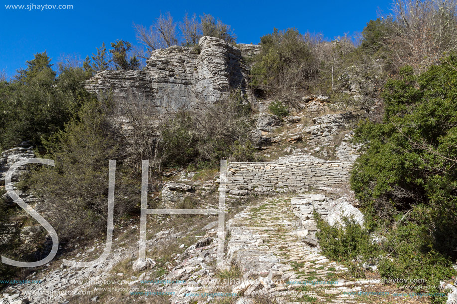 Amazing landscape of Vikos gorge and Pindus Mountains, Zagori, Epirus, Greece