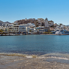 NAXOS, GREECE - MAY 4, 2013: Panoramic view of Naxos Island, Cyclades, Greece