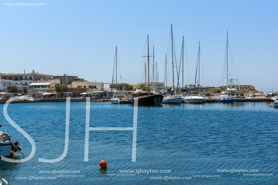 NAXOS, GREECE - MAY 4, 2013: Panoramic view of Naxos Island, Cyclades, Greece