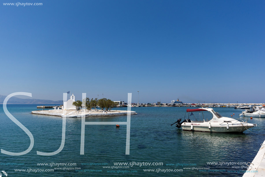 NAXOS, GREECE - MAY 4, 2013: Panoramic view of Naxos Island, Cyclades, Greece