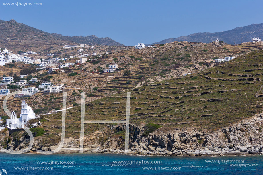 NAXOS, GREECE - MAY 4, 2013: Panoramic view of Naxos Island, Cyclades, Greece