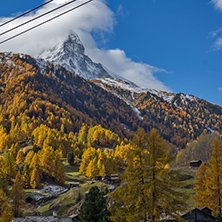 Amazing view of mount Matterhorn from Zermatt, Alps, Switzerland