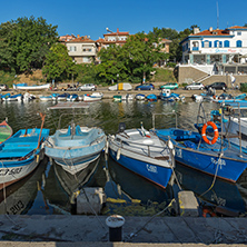 SOZOPOL, BULGARIA - JULY 12, 2016: Amazing Panorama of port of town of Sozopol, Burgas Region, Bulgaria