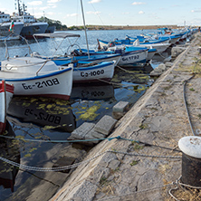 SOZOPOL, BULGARIA - JULY 12, 2016: Amazing Panorama of port of town of Sozopol, Burgas Region, Bulgaria