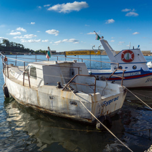 SOZOPOL, BULGARIA - JULY 12, 2016: Amazing Panorama of port of town of Sozopol, Burgas Region, Bulgaria