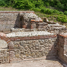 Remains of the builings in the ancient Roman city of Diokletianopolis, town of Hisarya, Plovdiv Region, Bulgaria