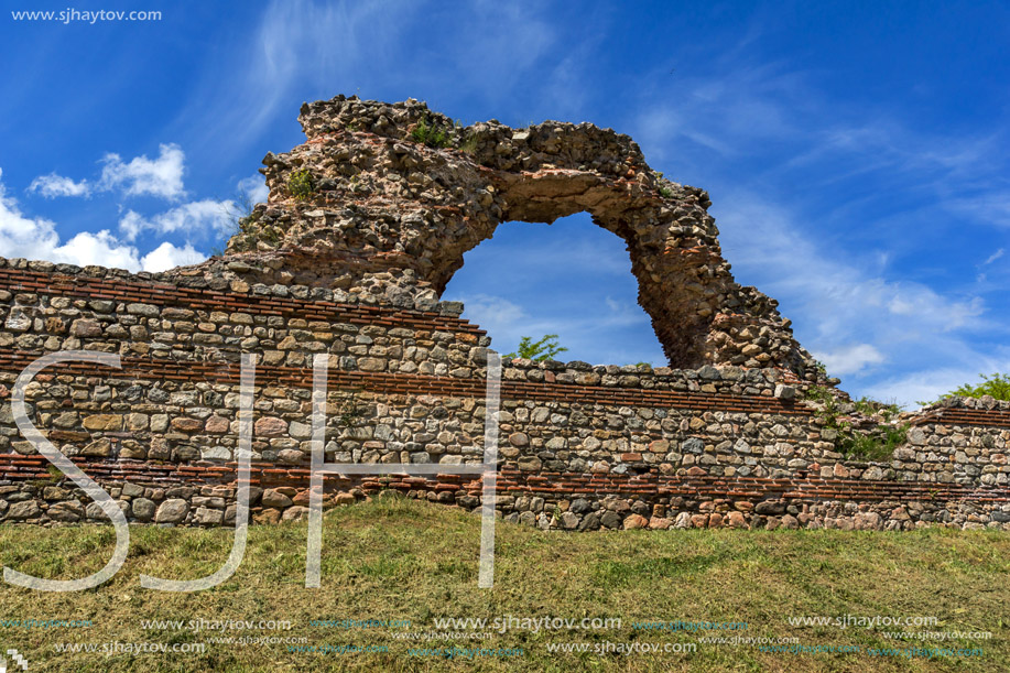 Ruins of Roman fortifications in Diocletianopolis, town of Hisarya, Plovdiv Region, Bulgaria