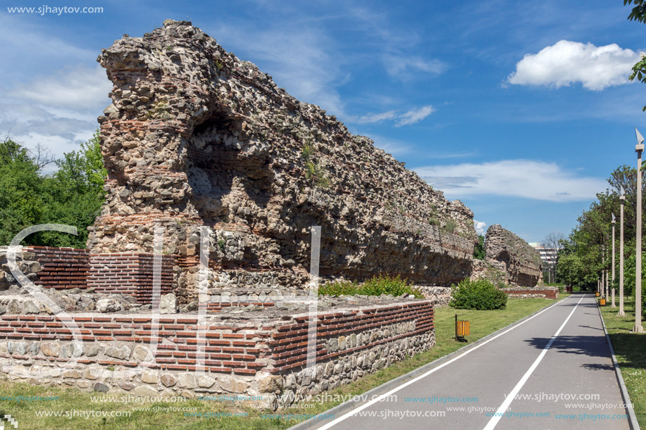 Ruins of Roman fortifications in Diocletianopolis, town of Hisarya, Plovdiv Region, Bulgaria