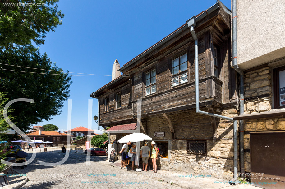 NESSEBAR, BULGARIA - 30 JULY 2014: Street in old town of Nessebar, Burgas Region, Bulgaria