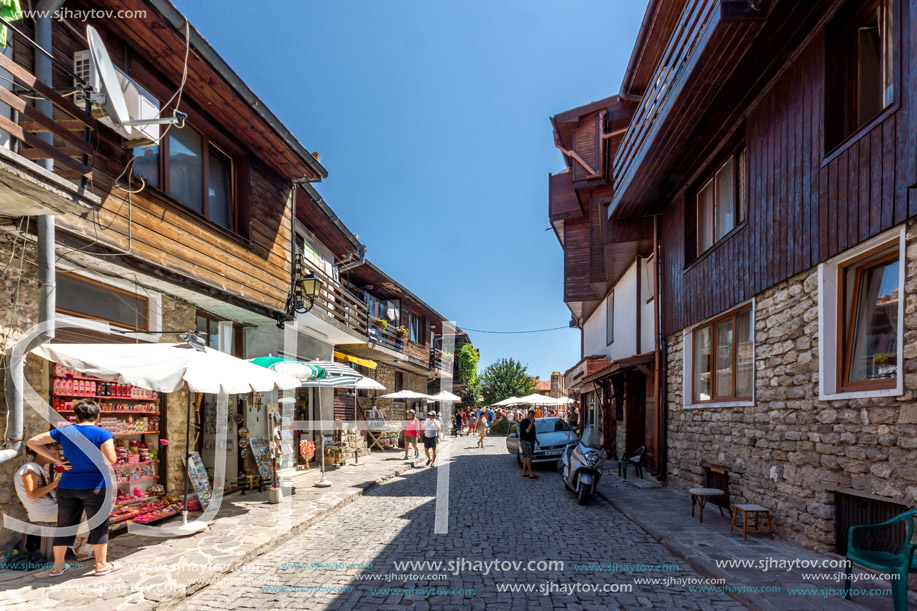 NESSEBAR, BULGARIA - 30 JULY 2014: Street in old town of Nessebar, Burgas Region, Bulgaria