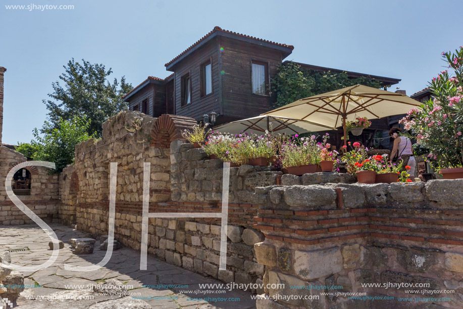 NESSEBAR, BULGARIA - 30 JULY 2014: Ancient Church of Saint Sofia in the town of Nessebar, Burgas Region, Bulgaria